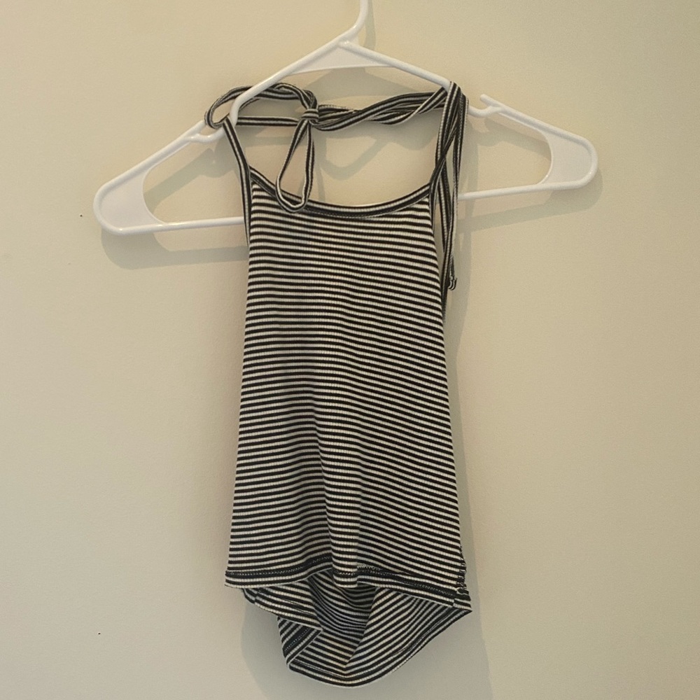 Striped halter top